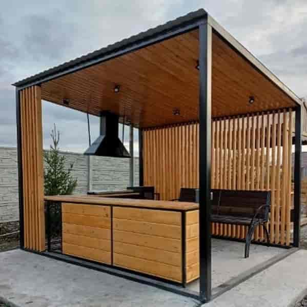 Single slope pavilion
